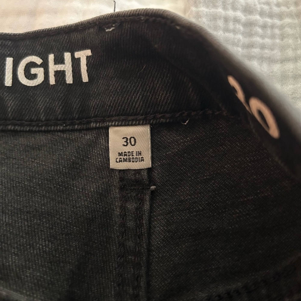 J CREW Re-Imagined Washed Black Classic Straight Leg Jeans Denim 30 10 - Picture 7 of 9